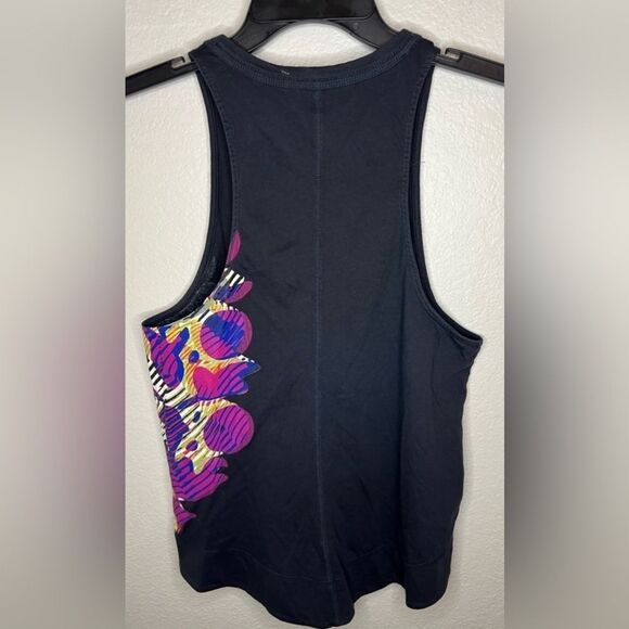 FP Movement by Free People Black Tank Top with Pink and Purple Accents - Picture 4 of 8